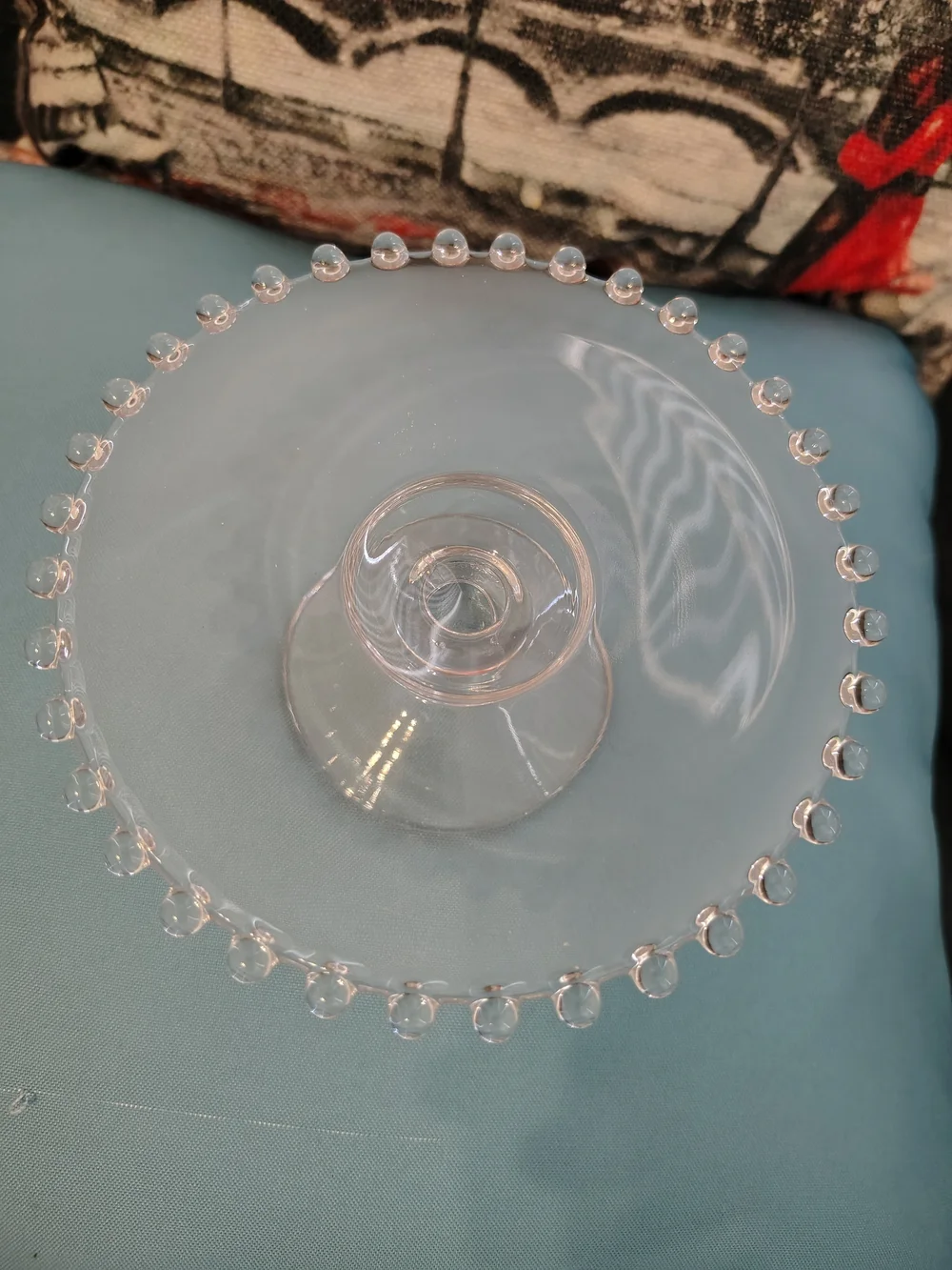 Vintage Imperial Glass Candlewick Small Serving Stand Compote 6